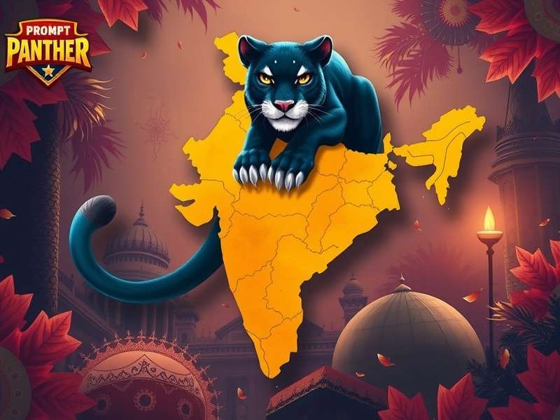 Prompt Panther Indian Regions Map